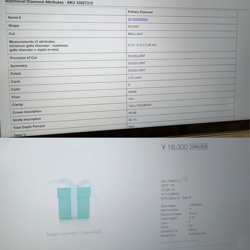 Tiffany蒂芙尼 elsa peretti系列 18k玫瑰金 泡泡鑽單鑽項鍊，鑽石0.25ct/E 色/VS1 淨度/3EX 切工-6