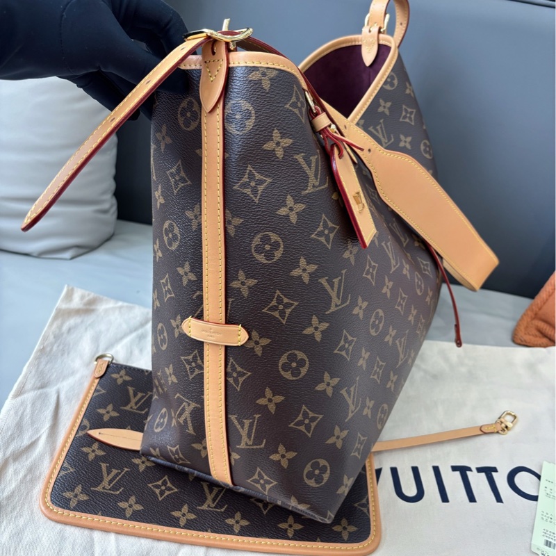 【近新閒置品】Louis Vuitton 路易威登 LV 老花中號Carryall 芯片款-2