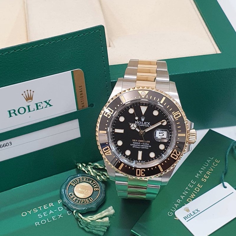 【大眾名錶】ROLEX 勞力士 126603 Sea-Dweller 2019/05全配件 單金海使 大眾名錶B1235-3