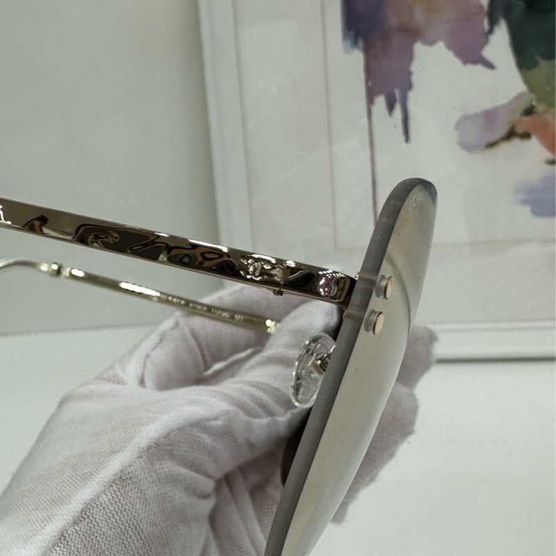 Chanel香奈兒 金色 墨鏡 太陽-5