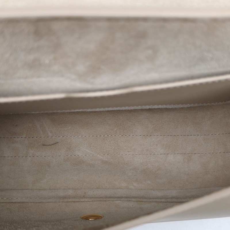 DIOR DiorBobby大號27米白色牛皮金扣2020-4