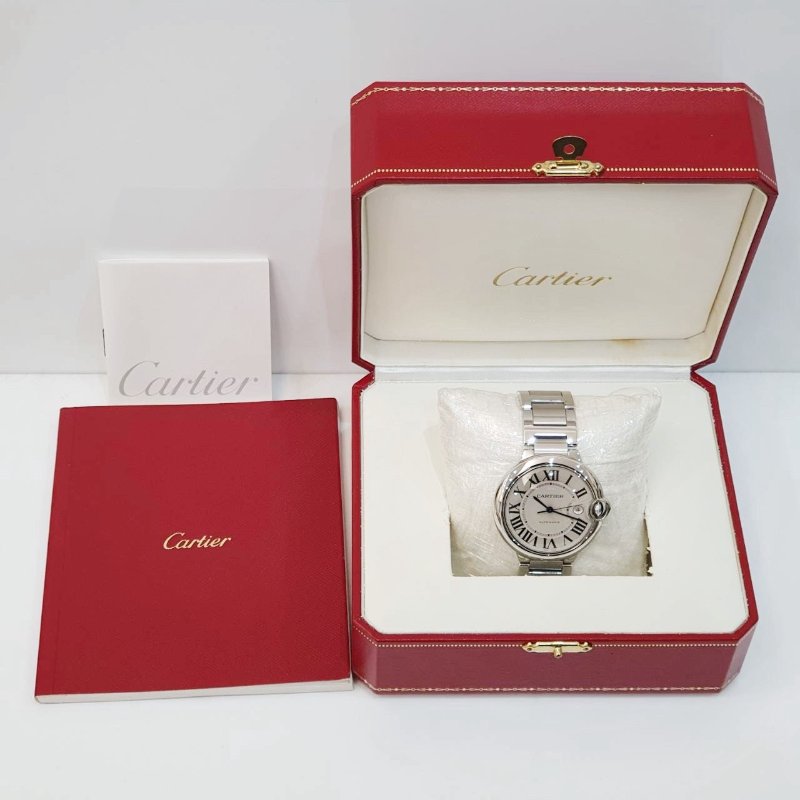 【大眾名錶】Cartier卡地亞 W69012Z4 藍氣球系列 經典款 大錶徑 羅馬面盤 錶徑42mm 大眾名錶G227-9