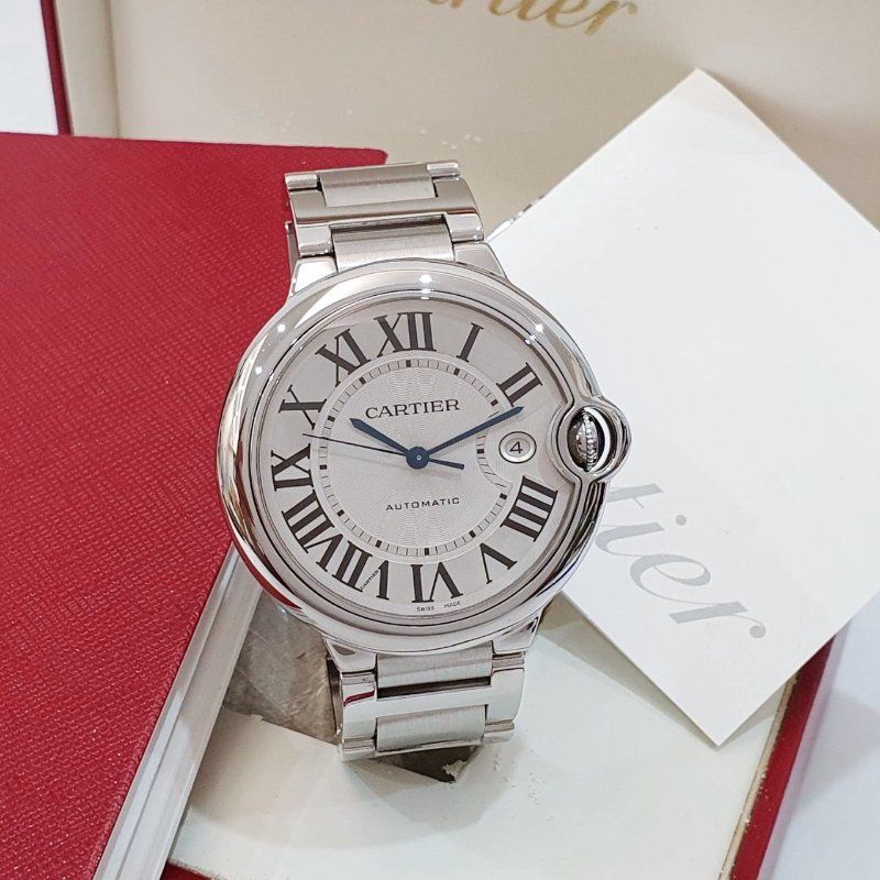 【大眾名錶】Cartier卡地亞 W69012Z4 藍氣球系列 經典款 大錶徑 羅馬面盤 錶徑42mm 大眾名錶G227-3