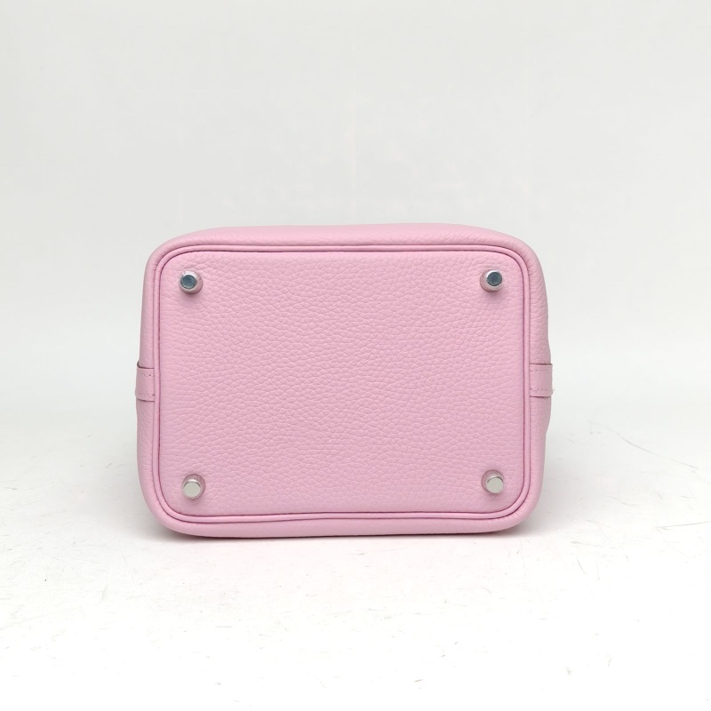 HERMES Picotin18菜籃子X9錦葵紫TC皮B刻銀扣-3