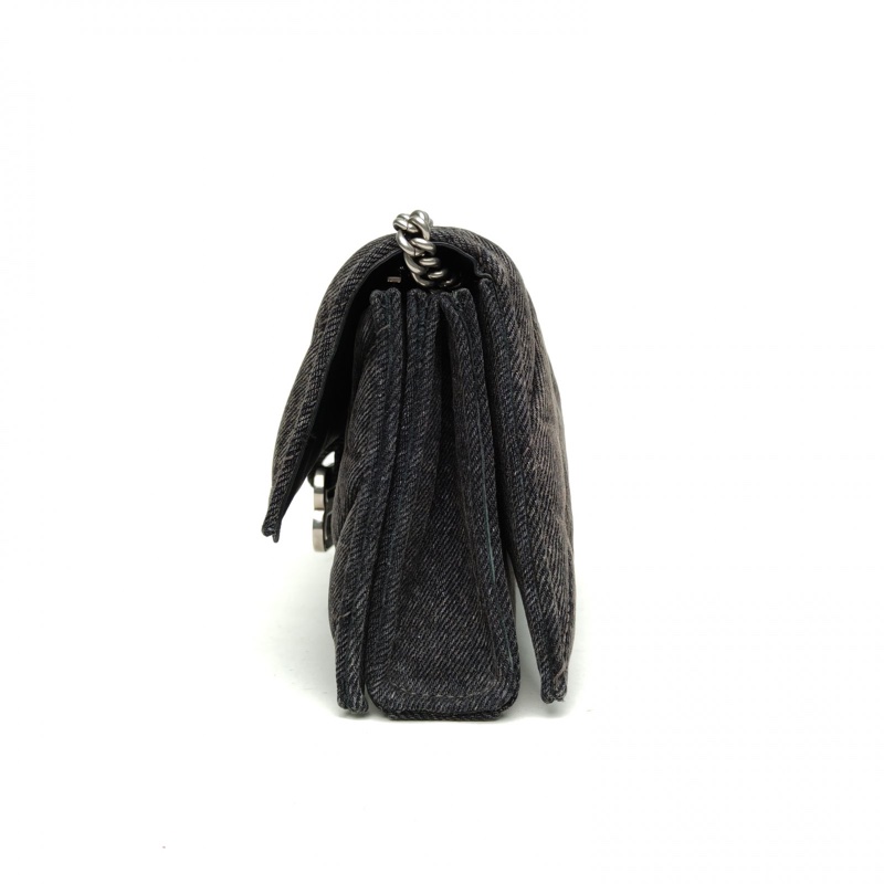 BALENCIAGA 深灰牛仔布crush沙漏包XS碼-1