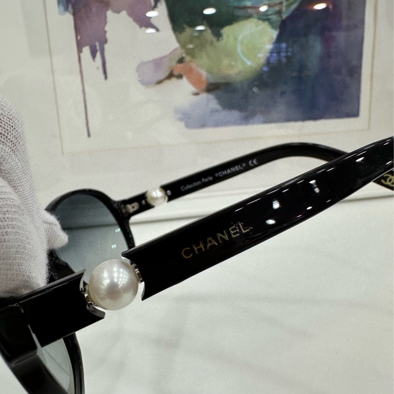 Chanel香奈兒珍珠墨鏡 墨鏡-5