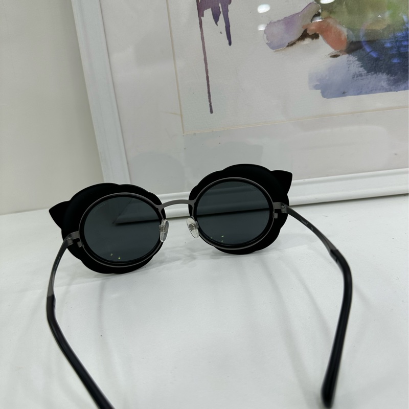 Chanel香奈兒黑色山茶花 墨鏡 墨鏡-3