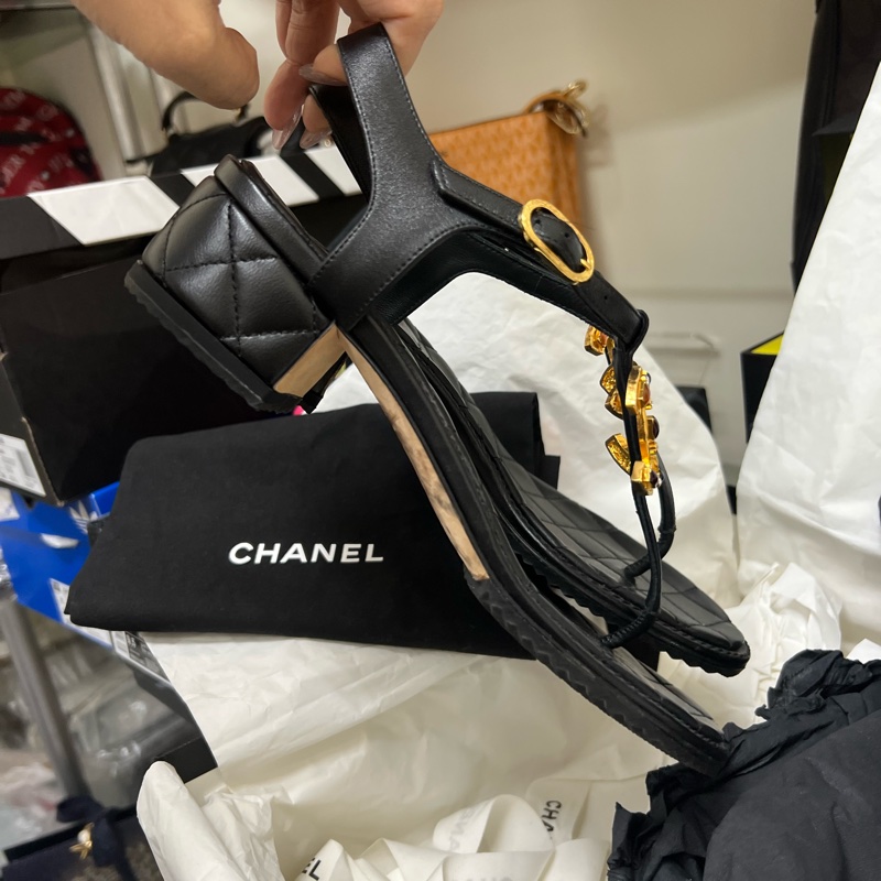 Chanel涼鞋38號-1