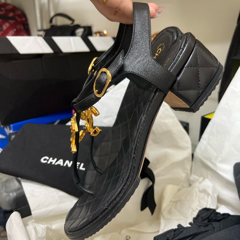 Chanel涼鞋38號-3