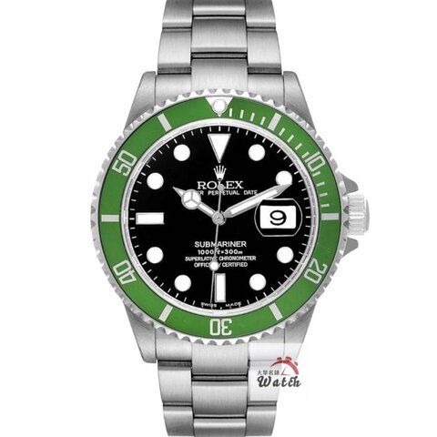 【大眾名錶】ROLEX 勞力士 16610LV Submariner潛航者 初代停產款 鋁圈綠水鬼 大眾名錶B1236