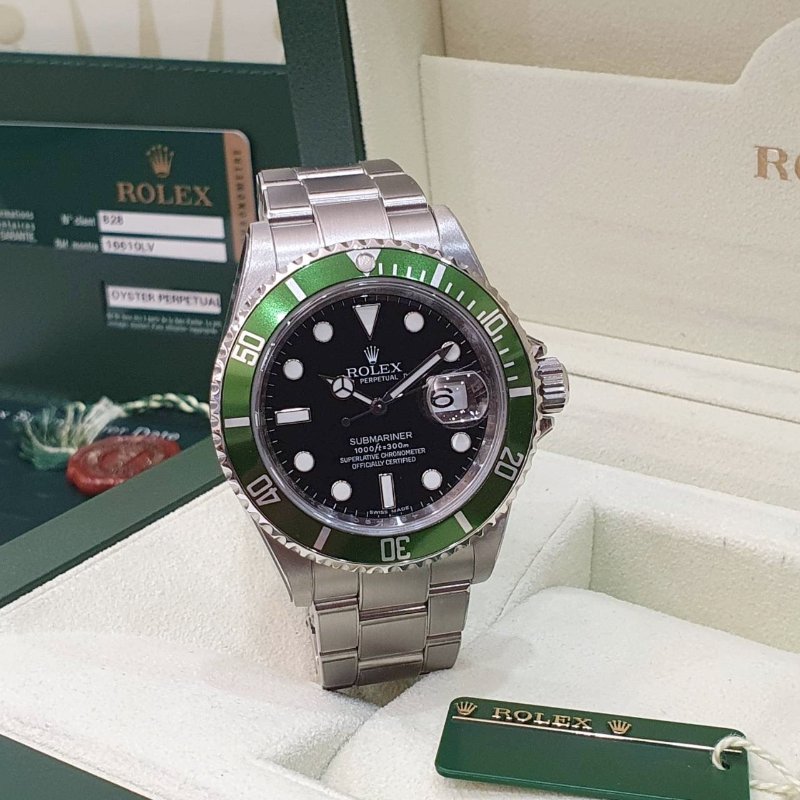 【大眾名錶】ROLEX 勞力士 16610LV Submariner潛航者 初代停產款 鋁圈綠水鬼 大眾名錶B1236-1