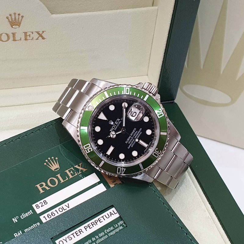 【大眾名錶】ROLEX 勞力士 16610LV Submariner潛航者 初代停產款 鋁圈綠水鬼 大眾名錶B1236-4