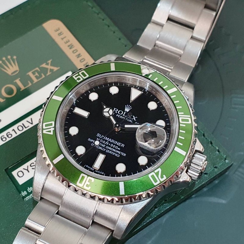 【大眾名錶】ROLEX 勞力士 16610LV Submariner潛航者 初代停產款 鋁圈綠水鬼 大眾名錶B1236-8