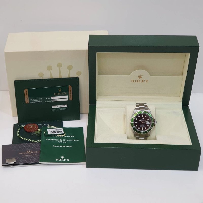 【大眾名錶】ROLEX 勞力士 16610LV Submariner潛航者 初代停產款 鋁圈綠水鬼 大眾名錶B1236-9