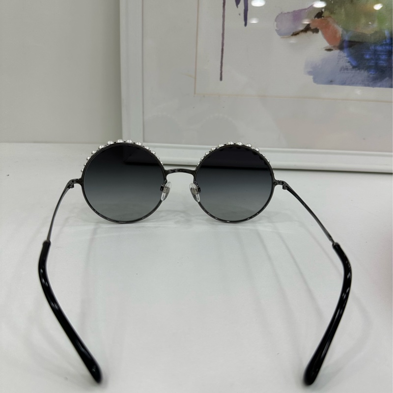CHANEL香奈兒 珍珠邊太陽眼鏡 墨鏡-3
