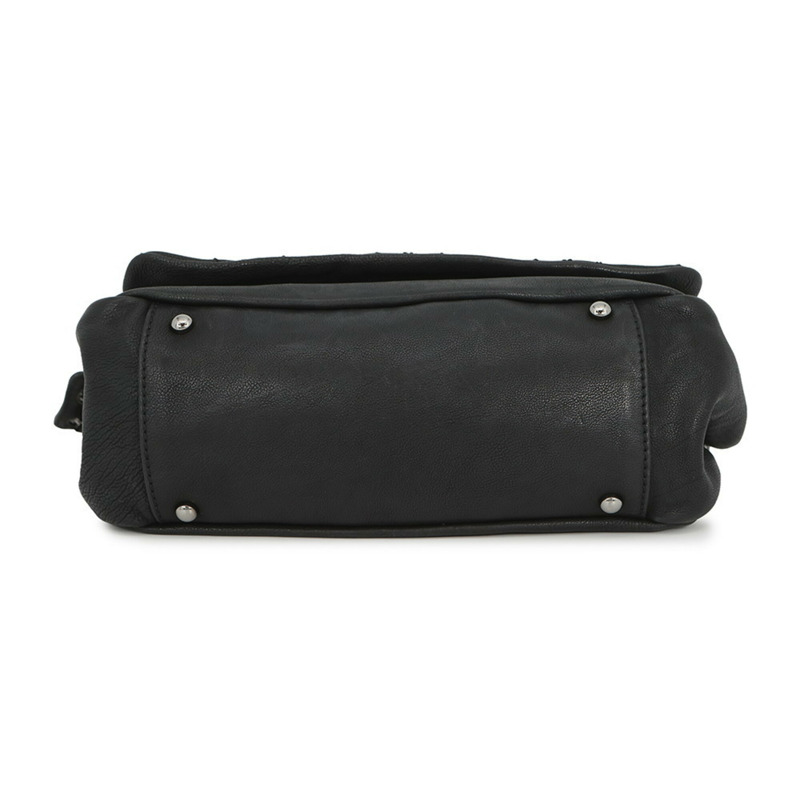 香奈兒鏈條單背包,Coco Mark,大號Coco,皮革,香奈兒手提包,黑色,女士手提包-2