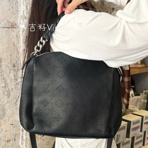 全網最低價😍Lv路易威登黑色老花babylone chain鏤空手提包單肩斜挎包