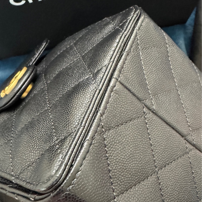 Chanel 25B Small Drawstring Bucket Bag （25B 小號 抽繩水桶包） Chanel 25 Small 黑色荔枝皮金扣-4