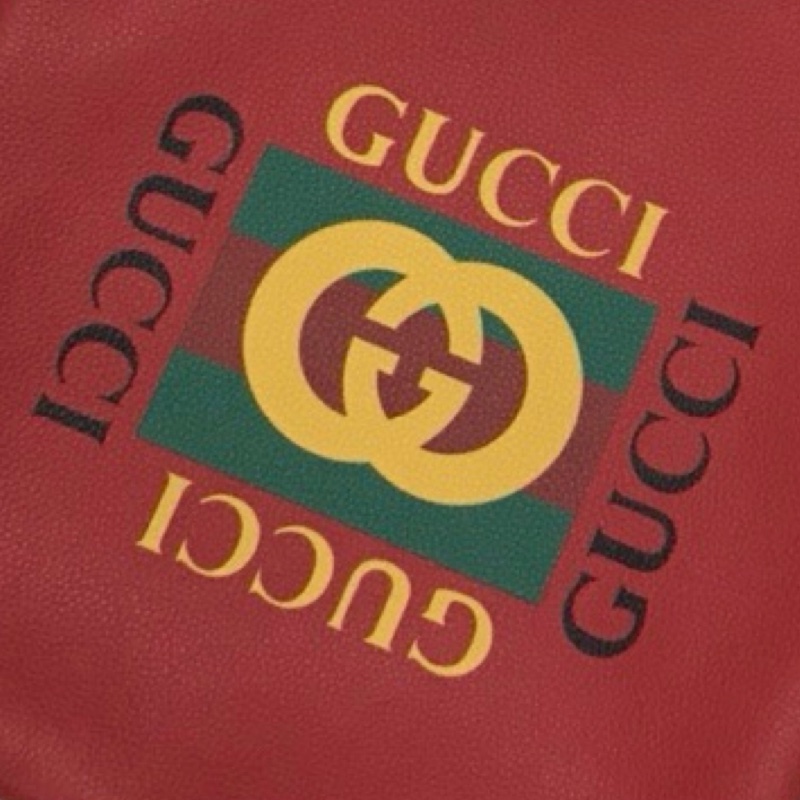 Gucci drawstring backpack ( Red )-2