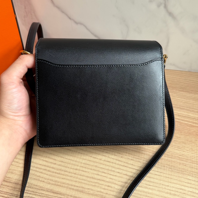 Hermes 黑金 Roulis mini 19豬鼻子包-1