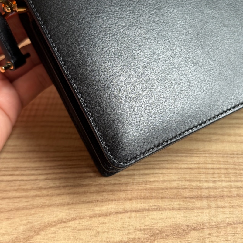 Hermes 黑金 Roulis mini 19豬鼻子包-14