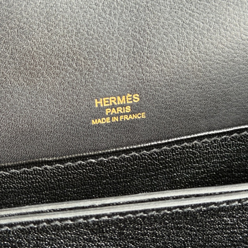 Hermes 黑金 Roulis mini 19豬鼻子包-17
