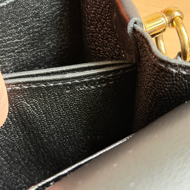 Hermes 黑金 Roulis mini 19豬鼻子包-25