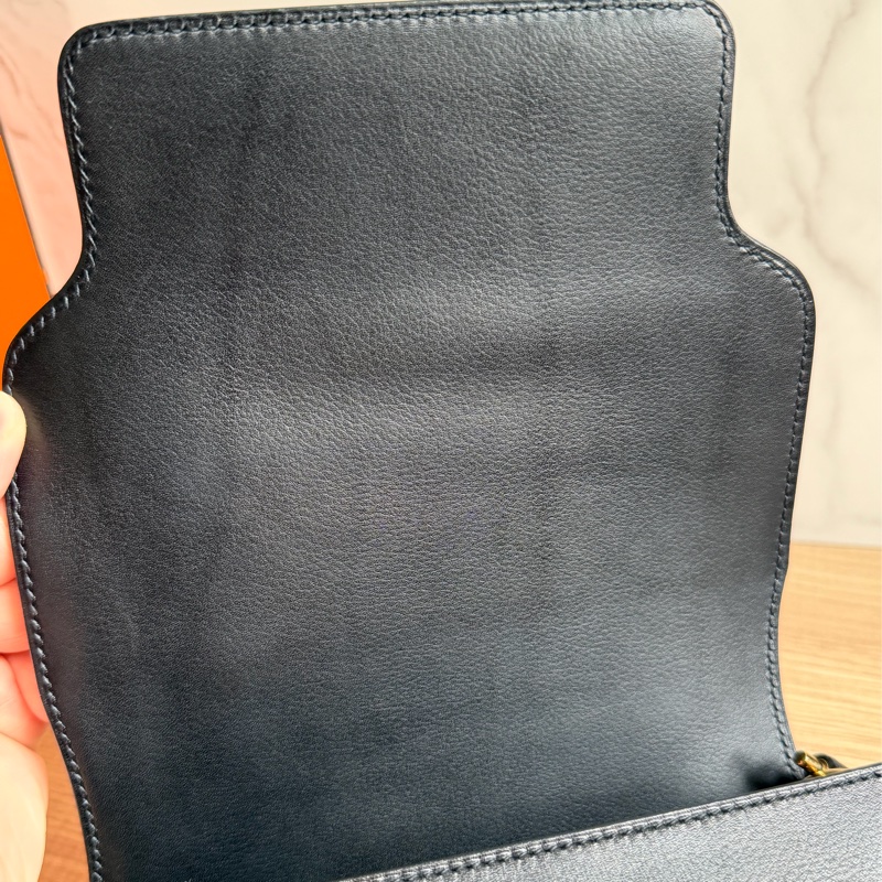 Hermes 黑金 Roulis mini 19豬鼻子包-28