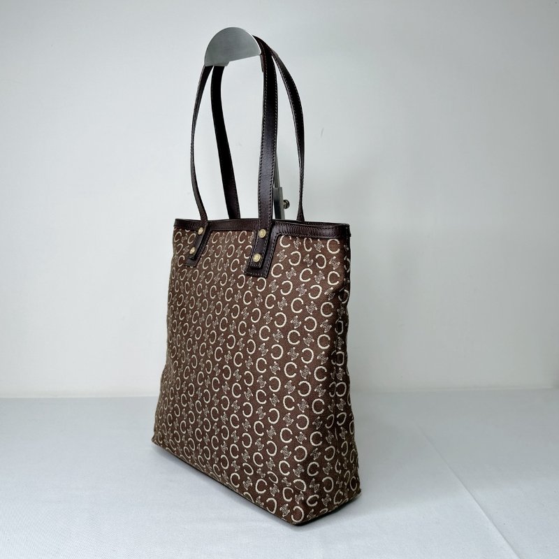 CELINE 滿版logo單寧布手提肩背包-2