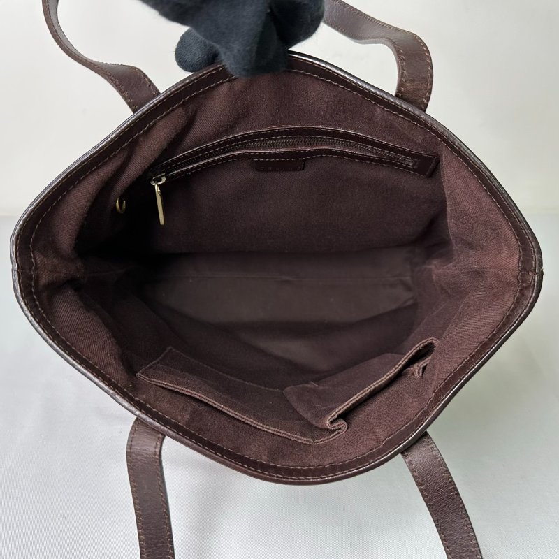 CELINE 滿版logo單寧布手提肩背包-6