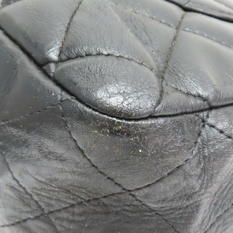 黑色 菱格紋 羊皮 Jumbo 30 鍊帶 肩背包 銀釦 無卡 (染色)【CHANEL 香奈兒】 A58600-11