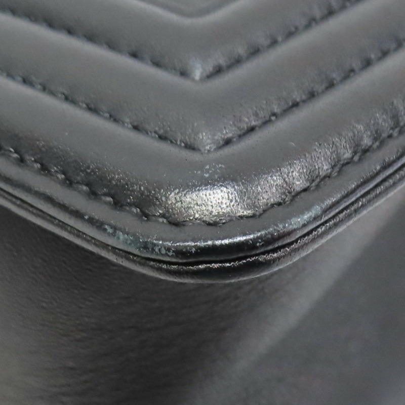 黑色 菱格紋 羊皮 BOY25 鍊帶 肩背包 金釦 (無卡)【CHANEL 香奈兒】 A67086-12