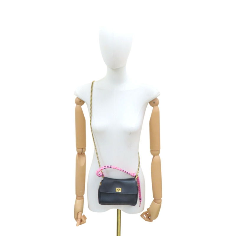 黑色 牛皮 Rodeo 鍊帶 兩用包 (情人節限量款)【BALENCIAGA 巴黎世家】 819429-10