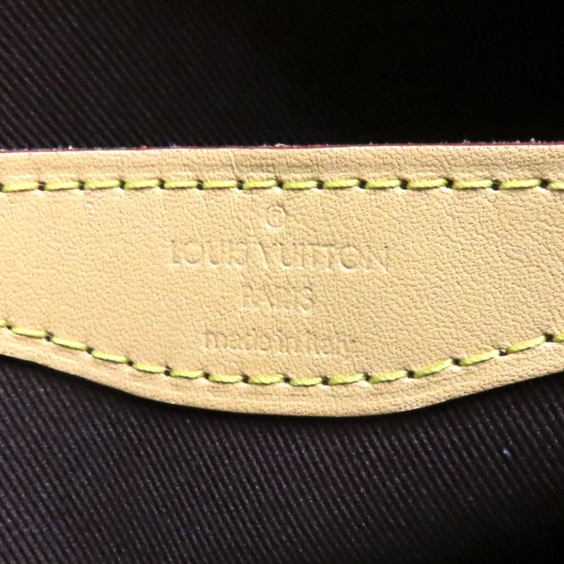 棕色 原花帆布 Boulogne PM 肩背包【LOUIS VUITTON LV 路易威登】 M45832-7