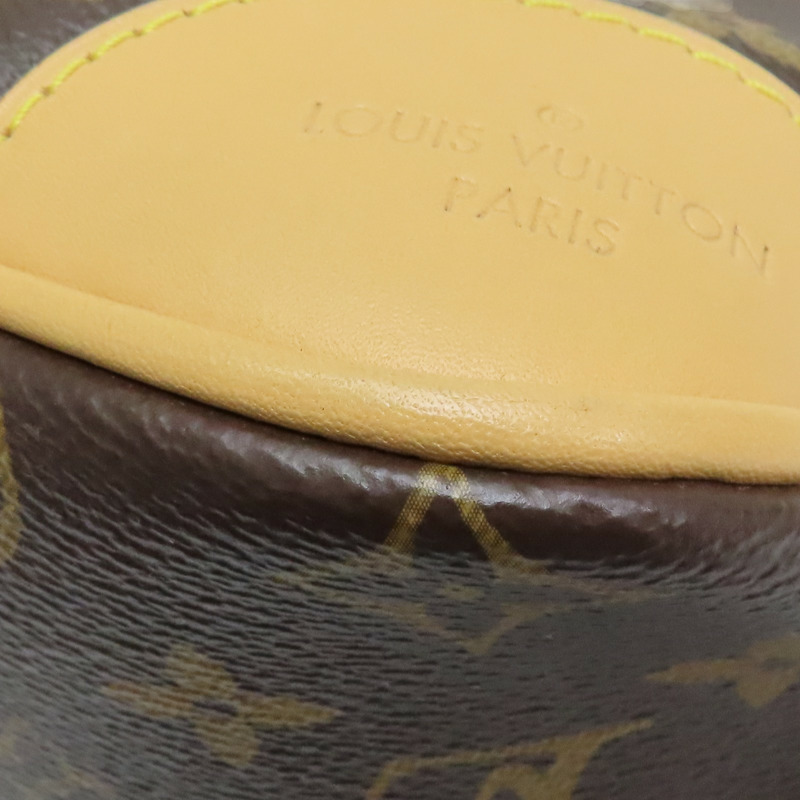 棕色 原花帆布 Boulogne PM 肩背包【LOUIS VUITTON LV 路易威登】 M45832-14