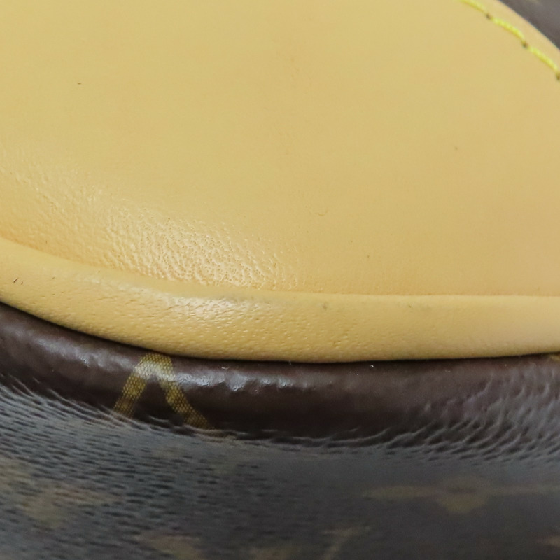 棕色 原花帆布 Boulogne PM 肩背包【LOUIS VUITTON LV 路易威登】 M45832-15