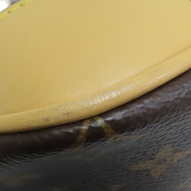 棕色 原花帆布 Boulogne PM 肩背包【LOUIS VUITTON LV 路易威登】 M45832-16