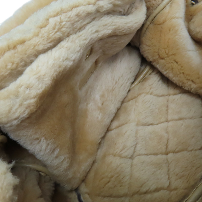 棕色 羊毛 手風琴翻蓋包 肩背包 金釦【CHANEL 香奈兒】-5