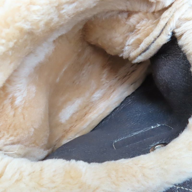 棕色 羊毛 手風琴翻蓋包 肩背包 金釦【CHANEL 香奈兒】-6