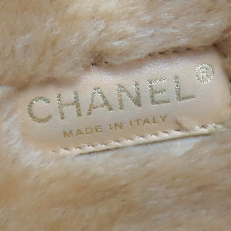 棕色 羊毛 手風琴翻蓋包 肩背包 金釦【CHANEL 香奈兒】-7