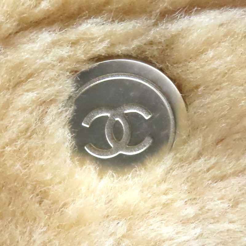 棕色 羊毛 手風琴翻蓋包 肩背包 金釦【CHANEL 香奈兒】-11