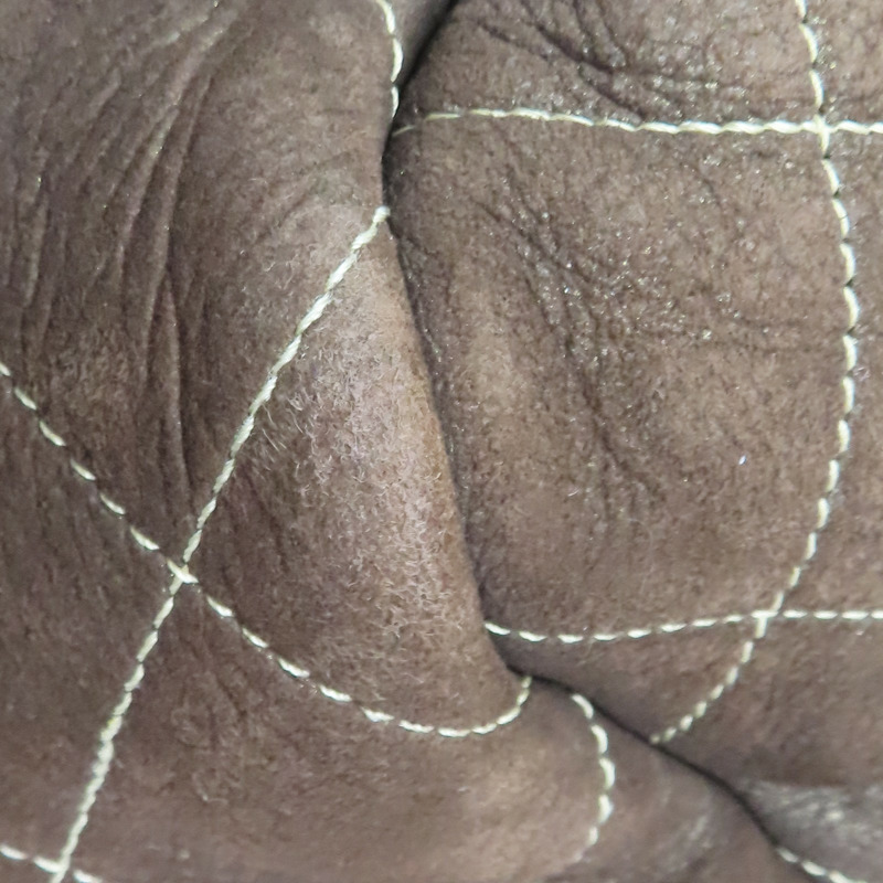 棕色 羊毛 手風琴翻蓋包 肩背包 金釦【CHANEL 香奈兒】-15