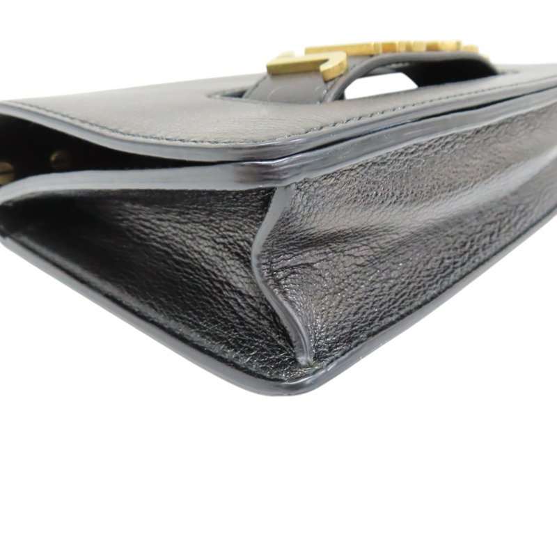 黑色 牛皮 J'Adior 鍊帶 肩背包【Dior 迪奧】 M9000-10