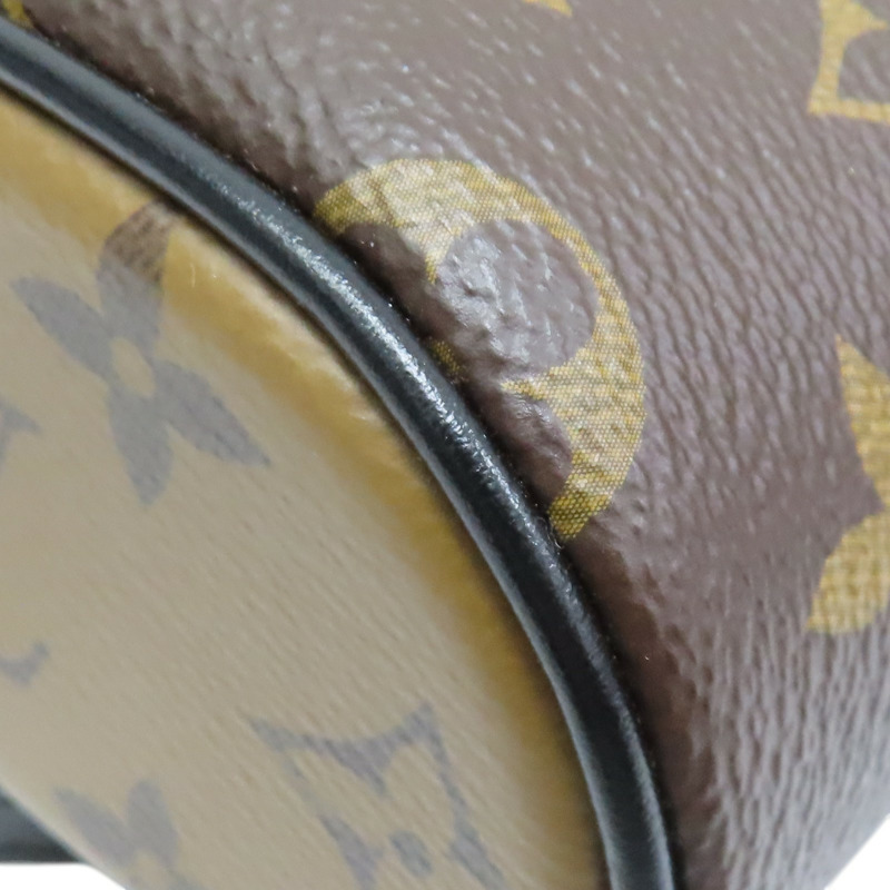 雙棕色 原花 帆布 Vanity Chain Pouch 肩背包【LOUIS VUITTON LV 路易威登】 M47125-13