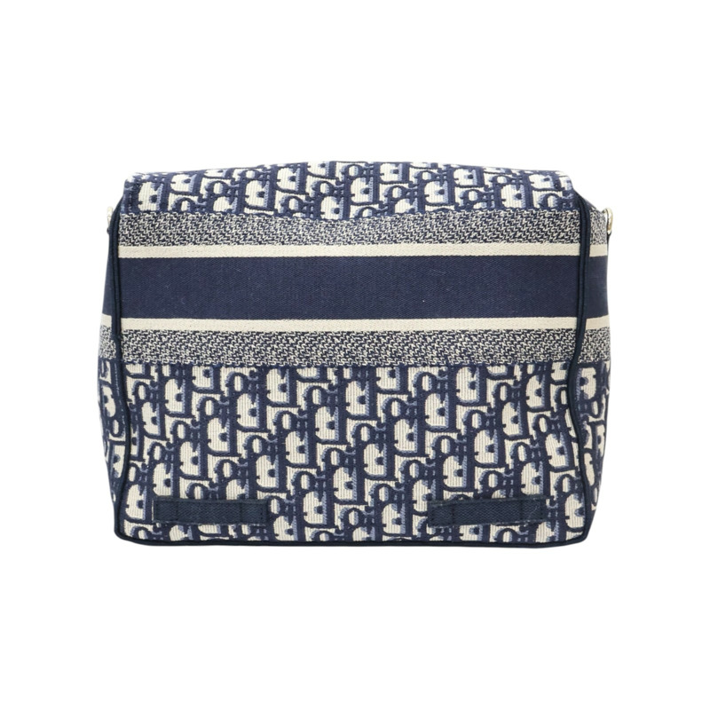 藍色 Oblique 刺繡 帆布 Diorcamp 肩背包 斜背包【Dior 迪奧】 M1240ORIW-1