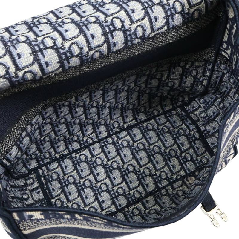 藍色 Oblique 刺繡 帆布 Diorcamp 肩背包 斜背包【Dior 迪奧】 M1240ORIW-4