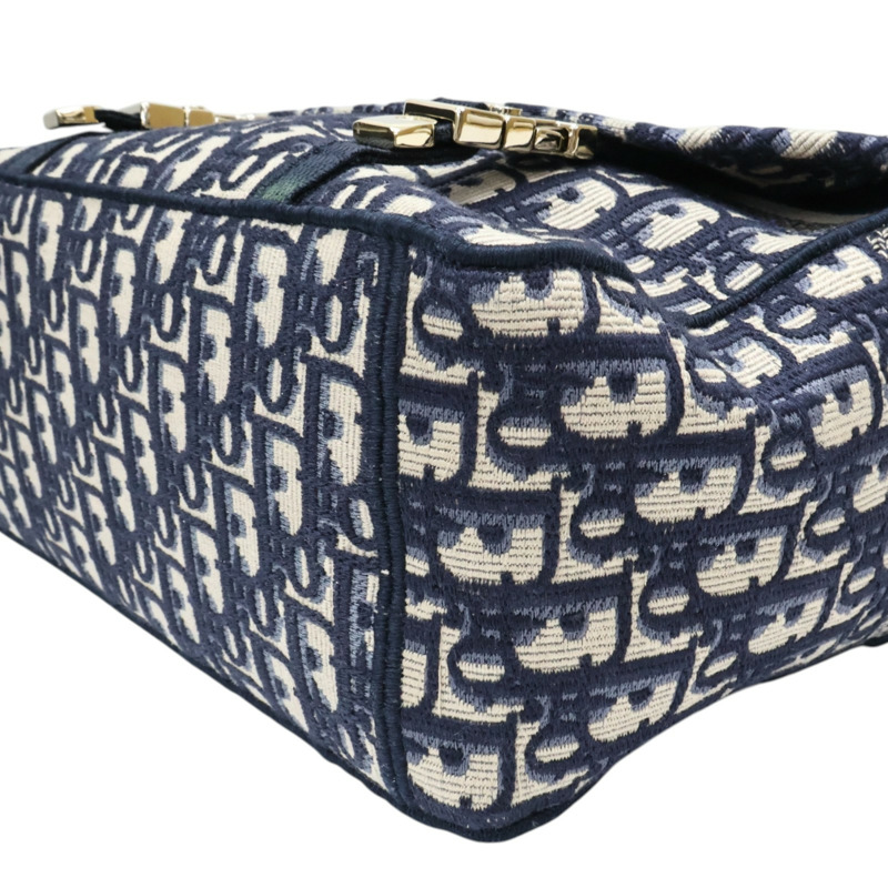 藍色 Oblique 刺繡 帆布 Diorcamp 肩背包 斜背包【Dior 迪奧】 M1240ORIW-9