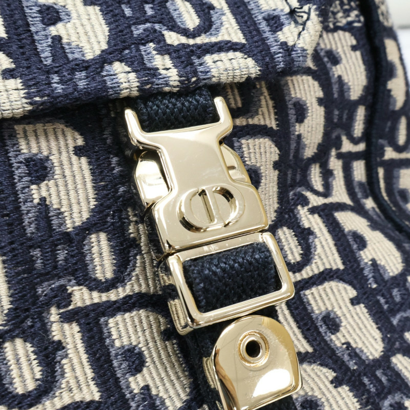 藍色 Oblique 刺繡 帆布 Diorcamp 肩背包 斜背包【Dior 迪奧】 M1240ORIW-13