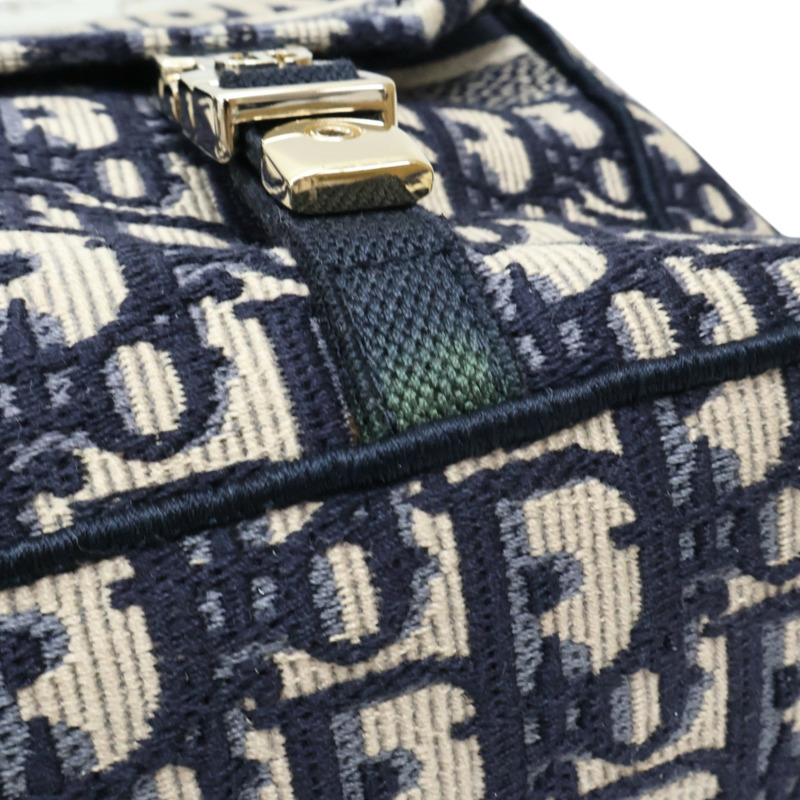 藍色 Oblique 刺繡 帆布 Diorcamp 肩背包 斜背包【Dior 迪奧】 M1240ORIW-15