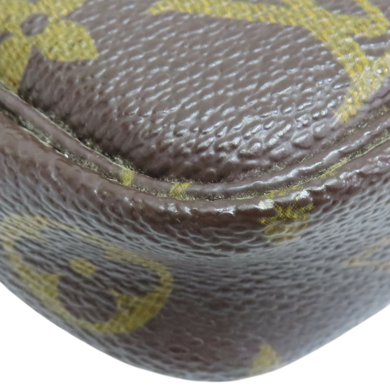 棕色 原花 帆布 Pochette Accessoires 手提包【LOUIS VUITTON LV 路易威登】 M51980-7